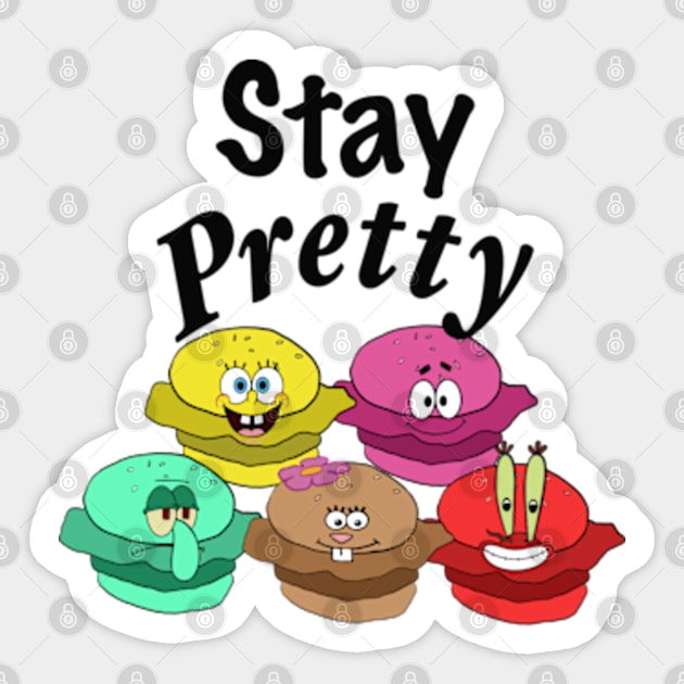 Stay Pretty - Pretty Patties Sticker by SunnyAngst